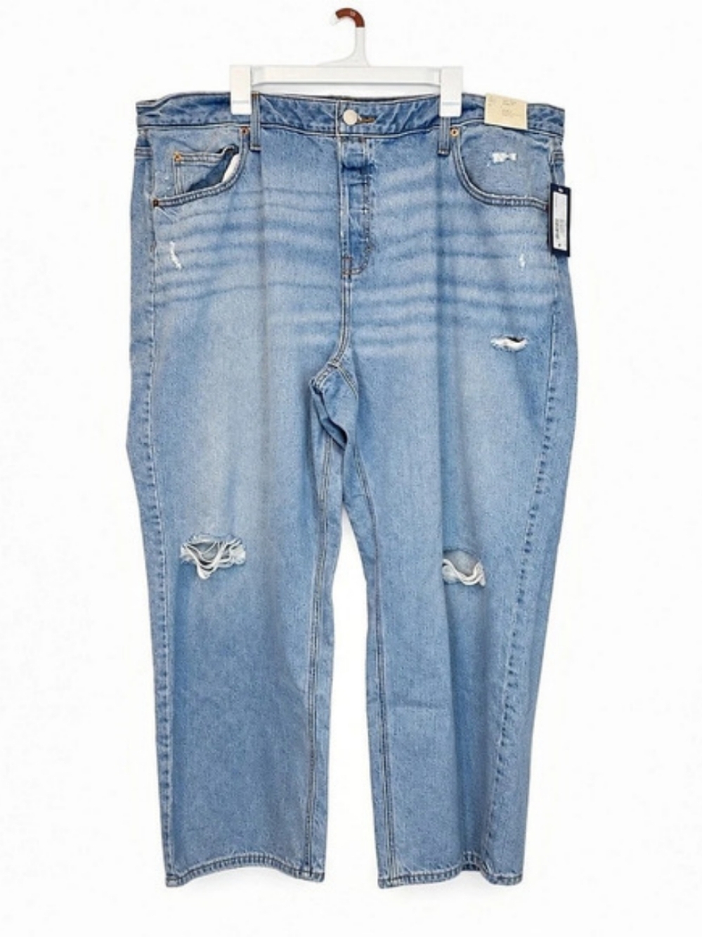 Universal Thread Co 90s Low Baggy Distressed Jeans in Blue Waist 26 NWT